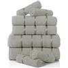 GC GAVENO CAVAILIA Boston Asciugamano, Cotone, Argento, Towel Bale Set, 8 unità