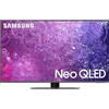 Samsung TV Neo QLED QE50QN90CATXZT, Smart TV 50 Serie QN90C perfetto per il Gaming, Neo QLED 4K UHD, Dolby Atmos, Alexa e Google Assistant integrati, Carbon Silver, 2023, DVB-T2