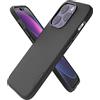 Smartish Custodia sottile per iPhone 14 Pro - Gripmunk compatibile con MagSafe [leggera + protettiva] custodia sottile con fodera in microfibra - Black Tie Affair