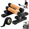 GORNATION Barre Parallele, Parallettes per Calisthenics, Verticali sulle Mani, Piegamenti e Altro, Ideale per Fitness a Casa e Fuori con Maniglie/Barre in Legno