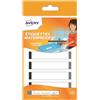 Avery Confezione da 24 etichette plastificate, 86 x 17 mm, bianche con bordi grigi