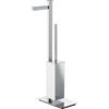 Colombo Design Piantana Units B9107S Sinistra Con Porta Rotolo e Porta Scopino