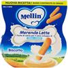 Mellin Merenda Latte e Biscotto Offerta 4 Confezioni da 200 gr