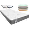 ZZ DON DESCANSO Don descanso MULHACEN Materasso Letto a Scomparsa, Memory Foam, 160x200 cm