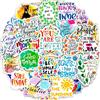 AIRNOGO Adesivi 100 Pcs Frasi Motivazionali Stickers, Divertenti Positivi Citazioni Adesivi, Impermeabili Vinile Sticker per Pc Portatili Computer Scrapbooking Journal Tazze Macbook Skateboard Chitarra ecc