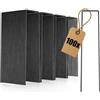 COM-FOUR® 100x ancoraggi a terra in acciaio al carbonio - robusti picchetti per il fissaggio di pile e lamine per erbacce - ancoraggi a terra per giardino e campeggio (100 pezzi - 150x25x3mm)