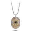 DarkCustom Portachiavi Collana Stemma Stars Raccoon Police Gadget
