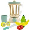 HOMCENT Giocattoli da cucina in legno per bambini, accessori da cucina per bambini, affettare frutta, giocattoli alimentari in velcro, regalo educativo