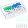 jjshund 200 Pezzi Scovolini dentali, Scovolino Interdentale Silicone Scovolino Denti Spazzolini Interdentali con Scatola per l'Igiene Dentale Mantenimento Della Salute Orale
