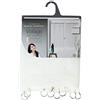 Douceur d'Intérieur Milza Coppia Dritto Anelli, Poliestere, Bianco, 2 x 60 x 160 cm, 7 unità