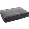 FLAMINGO Cuscino Avalon RETTANGOLARE + chiusura lampo + bordo grigio scuro 80 x 60 x 18 cm