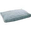 FLAMINGO Cuscino Celeste RETTANGOLARE + chiusura lampo + bordo verde menta 100 x 70 x 12 cm