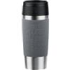 Emsa Travel Mug Classic N20205 - Tazza termica da viaggio, 0,36 litri, tappo a vite, in acciaio inox, 4 ore caldo e freddo per 8 ore, 100% impermeabile, lavabile in lavastoviglie, apertura a 360°