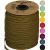Halbach Seidenbänder Tubo di carta premium | Larghezza: 4 mm Lunghezza: 30 m | Filato tubolare riempito e resistente agli strappi, filo di carta per targhette per nome della cameretta o per fai da te,