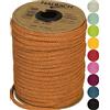Halbach Seidenbänder Tubo di carta premium | Larghezza: 4 mm Lunghezza: 30 m | Filato tubolare riempito e resistente agli strappi, filo di carta per targhette per nome della cameretta o per fai da te,