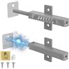 Jiayi Push Pull per Ante Jiayi 2 Pcs, Chiusura Magnetica per Porta Aperta, Potente 48 N Spring Release Push Open Catch per Grande Armadio Porta dell'armadio a pressione Magnete, Grigio