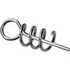 ANCLLO 200pcs 15mm Soft Lure Bait Spring Twist Lock Pesca all'aperto Manovella Gancio Spina di centraggio per Soft Lure Bait Worm Manovella
