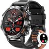 Faboni LEMFO Smartwatch, Smartwatch Uomo con Bluetooth Chiamate, 120+ Modalità Sport Orologio Smart Watch 400mAh Fitness Watch Contapassi Cardiofrequenzimetro Pressione Sanguigna per Android IOS（2 Cinghie）