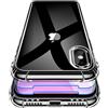 Garegce Cover Trasparente per iPhone XS Max e 2x Vetro Temperato, Custodia Case in Silicone Trasparente Sottile e Leggera-6,5 Pollici- Nero