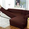 uyeoco Copridivano Elasticizzato 1/2/3/4 Posti, Copridivano con Penisola Destra/Sinistra, (Fodera per Divano Forma di L ne servono Due) (Color : C, Size : 1 posti (90-140cm))