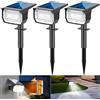 LOTMOS 3Pcs Faretti Solari da Esterno, 72 LED Lampade da Giardino 3 Modalità IP67 Impermeabile Luce per Cortile, Patio, Vialetto, Alberi