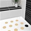 AnTina TAPES - Adesivi antiscivolo per doccia, vasca da bagno, piscina, 10 pezzi, colore: Crema