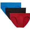 2(X)IST Slip da Uomo Essential Cotton No Show, Confezione da 3, Nuovo Logo Nero, S