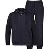JP 1880, uomo, taglia grande, Jogginganzug, giacca e tubo, Bis Gr. 8XL Maglione Cardigan, Blu, 5XL Plus