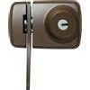 ABUS 589263 7535 B, Lucchetto aggiuntivo per porta, con doppio cilindro e staffa di bloccaggio, per porte con cornici fini, colore: Marrone - 589263