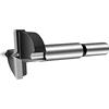 Leliafleury Forstner Bit 42 mm, sega a tazza per la lavorazione del legno, in acciaio al tungsteno nero, punta per alesatura del legno, codolo rotondo piatto cerniera taglierina per legno, strumenti per aprire il