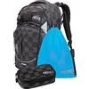 Nitro Superhero, zaino per la scuola, zaino con cintura rimovibile, supporto robusto, borsa termica per laptop, borsa sportiva, A quadri, (30L) EU, Set con astuccio per matite e sacca da palestra