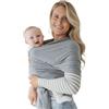RYLOOBABY Fascia porta bebè per neonati e bambini piccoli di prima qualità, testata per la sicurezza, adatta come copertura per allattamento, morbida ed elastica, in taglia unica e colori neutri (Grigio medio)