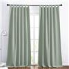 PONY DANCE Tende Oscuranti Soggiorno Moderne 2 Pezzi 140x245 CM Tende Verde Salvia Termiche Isolanti per Camera da Letto con Passanti Curtains per Finestre