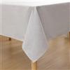 Homaxy Tovaglia effetto lino, lavabile, centrotavola, con effetto loto, rettangolare, 80 x 80 cm, impermeabile, biancheria da tavola, antimacchia, grigio chiaro