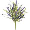 Flair Flower Fiori artificiali, lavanda, bouquet di fiori artificiali, lavanda, fiori artificiali, fiori di lavanda, rametto di lavanda, bouquet di fiori per matrimoni, feste, casa, piante,