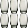 Arcoroc ARC J8491 Salto Color Studio Grey - Set di 6 bicchieri da long drink, 350 ml, colore: Grigio
