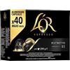 L'Or - Capsule Caffè Espresso Ristretto - 200 Capsule in Alluminio (40 capsule x 5 box) - Intensità 11 - Compatibili con Macchine Nespresso