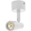 Generico UNIVERSO FARETTO APPLIQUE LED ORIENTABILE 3W MONTAGGIO A SOFFOTTO E PARETE COLORE BIANCO (BIANCO FREDDO)