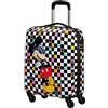 American Tourister Hypertwist, Spinner S, bagaglio a mano, 55 cm, 36 L, multicolore (Mickey Check), Multicolore (Mickey Check), S (55 cm - 36 L), Bagagli per bambini