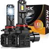 NATGIC 9012 HIR2 LED Lampadina del Faro, NATGIC 9012 LED Lampadina +500% di Luminosità 20000LM 100W 6500K Bianco allo Xeno HIR2 LED Lampadine per Auto Alogene Hi / Lo Beam kit di Ricambio
