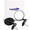 LOKLISUM Specchietti Moto Manubrio Rotondi 7/8 Specchietti Retrovisori Bar End CNC Universali Specchietti Laterali Moto Compatibile per Cruiser Scooter Bobber Chopper Sport Bike