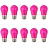 Jiotouhu Lampadine LED E27,300LM,Lampadina LED a Globo A50 Attacco E27, 3W equivalenti 30W, per Esterni, Patio, Feste, Natale,Nozze,confezione da 10 pezzi, viola