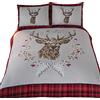 Rapport Home Rapport - Set copripiumino per letto matrimoniale con cervo Angus, in cotone, multicolore