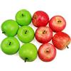 Lorigun 10 pezzi di mele artificiali Mele finte di Frutis, Mele realistiche di dimensioni normali Mele finte per decorazioni natalizie Chirstmas (5 pezzi di mela rossa + 5 pezzi di mela verde)