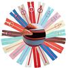 DGN 20 Pezzi Colori Cerniera,10 Colori Diversi Cerniere Lampo,30cm Materiale Plastico in Nylon Resina Cerniere Lampo,Chiusure Lampo da Cucito con Anello Metallico per Pantaloni,Cucire Vestiti,Portafogli