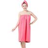 Moonlove Set da bagno in tessuto per avvolgere gli asciugamani da donna morbida da Bagno con doccia in vasca da bagno Copertura senza spalline in bagno Tovaglietta in bagno Tubo accappatoio