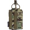 IDOGEAR Singolo Mag Sacchetti 5.56 mme 9mm Kangaroo Magazine Pouch Elastico Tattico MOLLE del Sacchetto per fucile e Pistola M4 M16 AR .40 S&W .45 ACP Riviste Stile Taglio Laser (Coyote Brown)