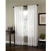 Curtainworks Soho Voile Sheer Curtain Panel, Tessuto, Winter White, by 120 Inches