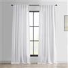 HPD Half Price Drapes FHLCH-VET13191-84 - Tenda pesante in finto lino (1 pannello), 127 x 213 cm, colore: bianco riso