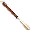 NKlaus 46cm calzascarpe lungo in ottone oro con manico in legno calzascarpe stabile 11729